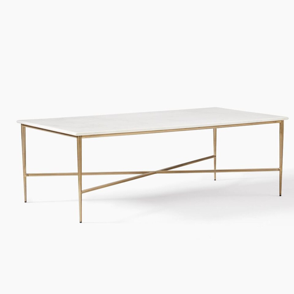 Neve Marble Coffee Table (122 cm) West Elm UK